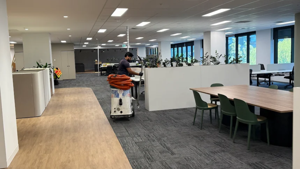 deep cleaning for newly built offices